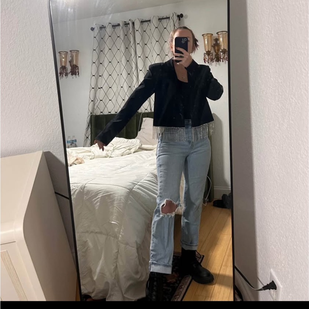 INC International Concepts Black Blazer